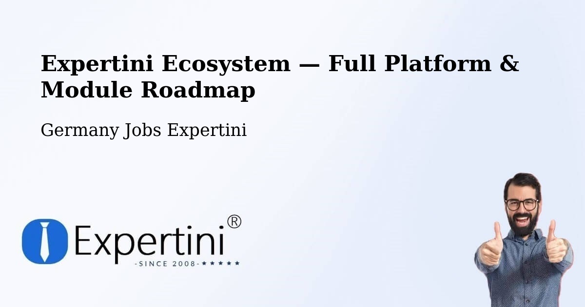 Expertini Ecosystem — Full Platform & Module Roadmap – Göda