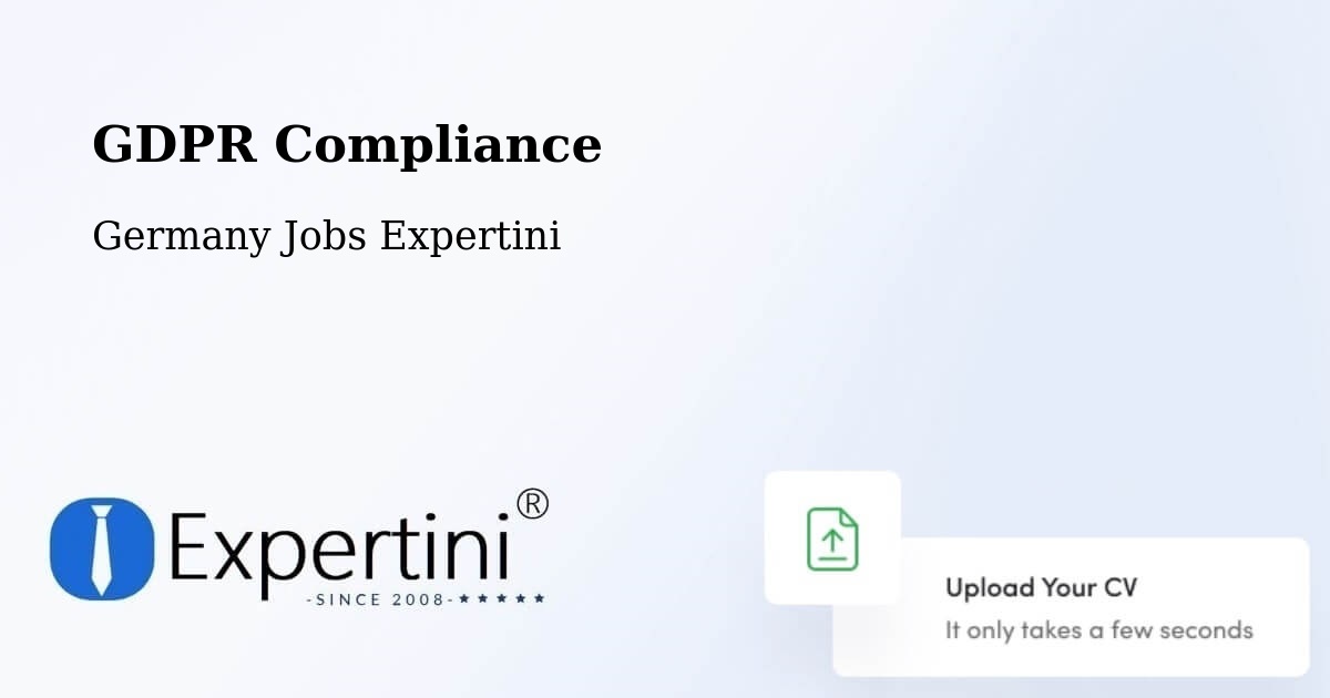 EU GDPR Compliance Statement – Göda - Germany Jobs Expertini